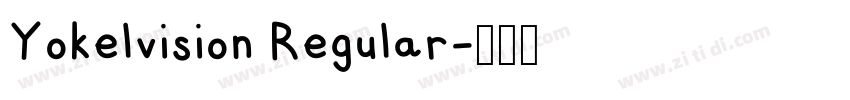 Yokelvision Regular字体转换